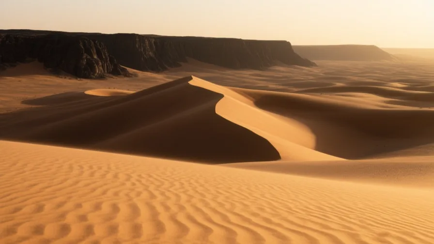 AI-generated landscape illustration of The Sahara