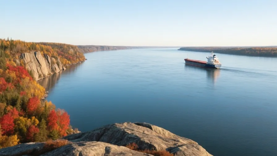 AI-generated landscape illustration of The St Lawrence