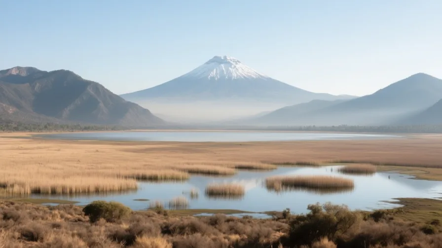 AI-generated landscape illustration of Valley of Mexico