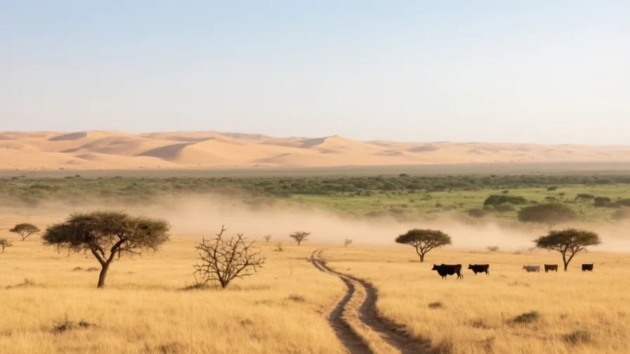 AI-generated landscape illustration of The Sahel