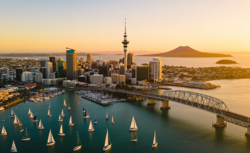 Auckland, New Zealand skyline