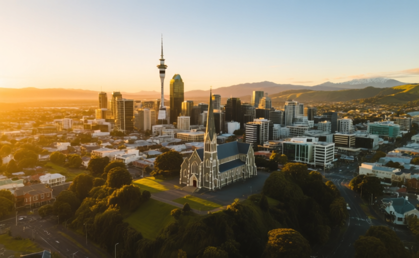 Christchurch, New Zealand skyline