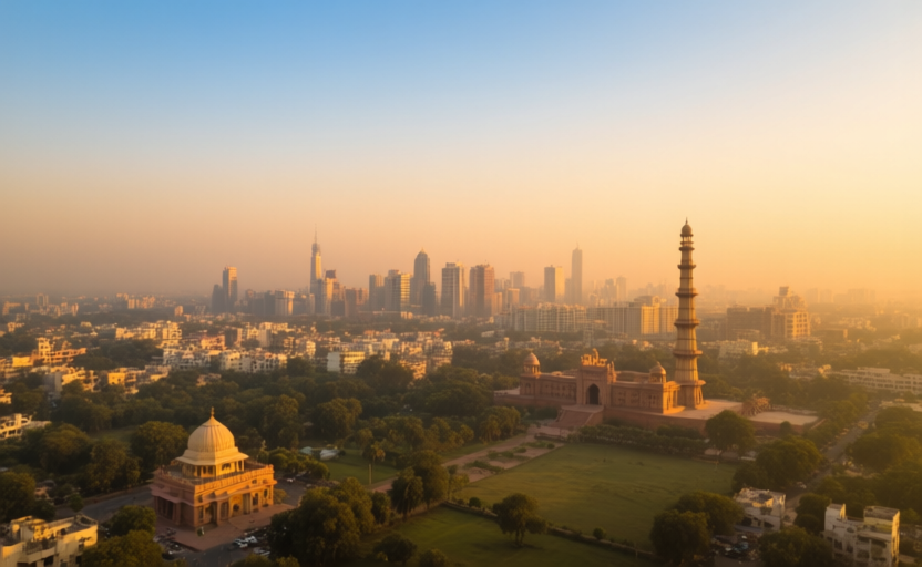 Gurgaon, India skyline
