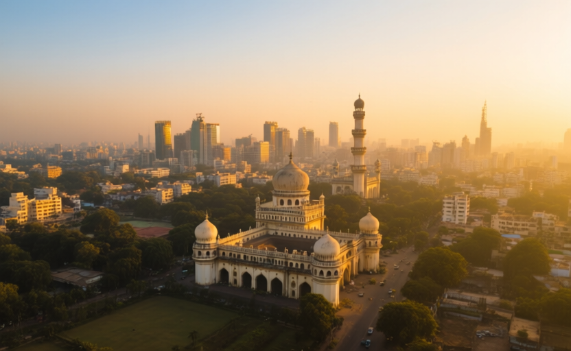 Hyderabad, India skyline
