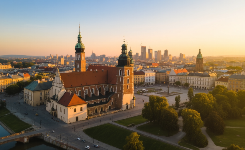 Krakow, Poland skyline