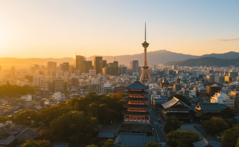 Kyoto, Japan skyline