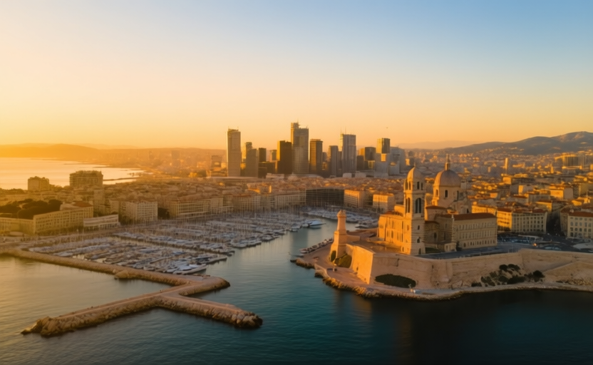 Marseille, France skyline