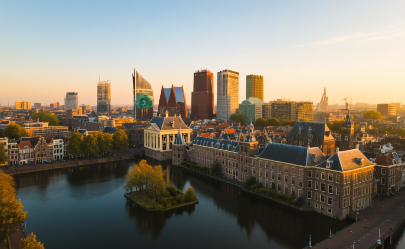 The Hague, Netherlands skyline