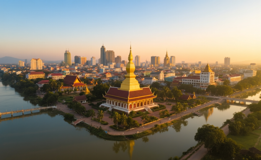Vientiane, Laos skyline