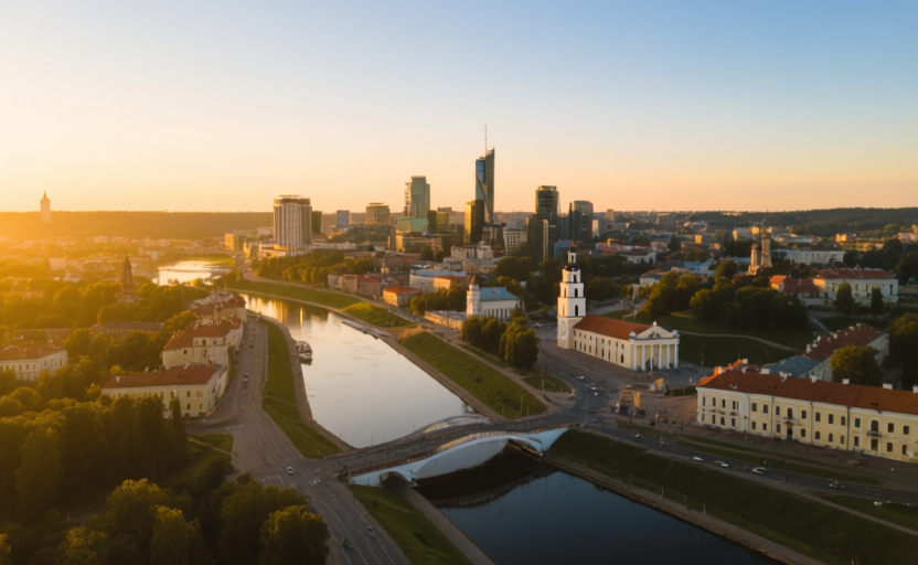 Vilnius, Lithuania skyline