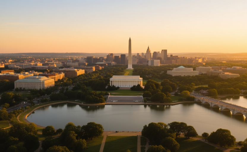Washington DC, United States skyline